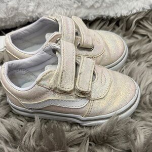 Vans Glittery White Kids Sneakers